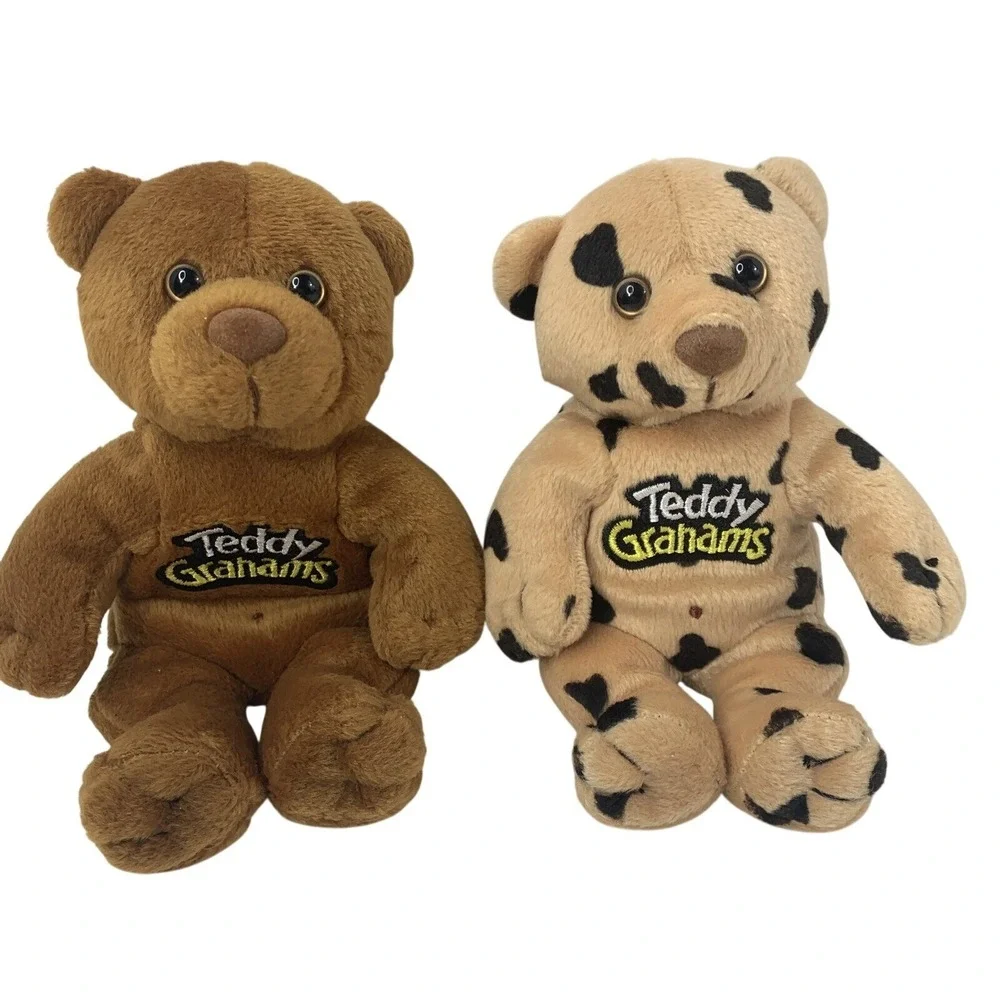 Teddy Grahams Plush Bear Set Spicey Cinnamon Chocolate Chip Creature Comforts